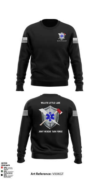 Crew Neck Sweatshirt, Willits Little Lake JRTF, Police, Teamtime, Team time, sublimation, custom sports apparel, team uniforms, spirit wear, spiritwear, sports uniforms, custom shirts, team store, custom team store, fundraiser sports, apparel fundraiser