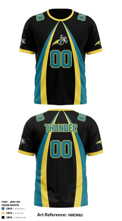 NE Thunder Football 21044517 Short Sleeve Performance Shirt - 4