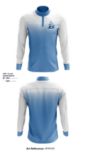 L D Bell High School Swimming 75166621 Quarter Zip Jacket - 1
