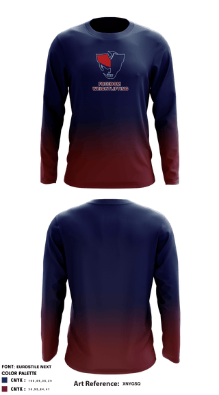 Long Sleeve Performance Shirt, Freedom Girls Weightlifting, Spirit Store, Teamtime, Team time, sublimation, custom sports apparel, team uniforms, spirit wear, spiritwear, sports uniforms, custom shirts, team store, custom team store, fundraiser sports, apparel fundraiser