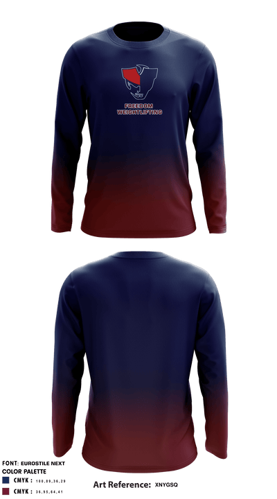 Freedom Girls Weightlifting 91032848 Long Sleeve Performance Shirt - 4