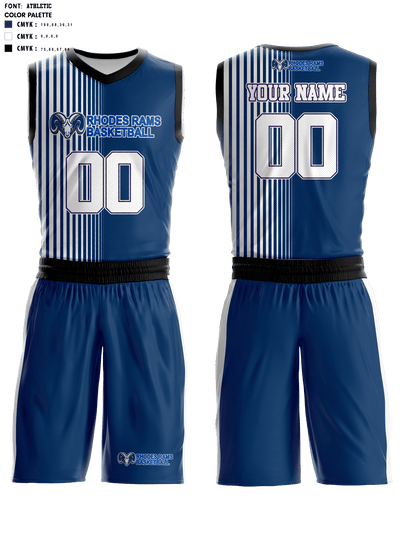 James Rhodes High School Basketball 57891241 Basketball Uniform - 2