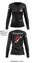 Alpha Troop 2-6 Cav Renegades 60114489 Women's Long Sleeve V-neck Shirt - 1