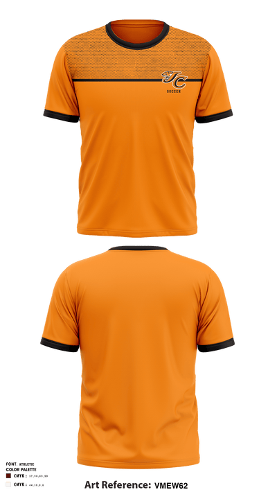 Jackson Center High School Soccer 76074207 Short Sleeve Performance Shirt - 1