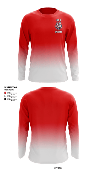 Long Sleeve Performance Shirt, Wolves, Baseball, Teamtime, Team time, sublimation, custom sports apparel, team uniforms, spirit wear, spiritwear, sports uniforms, custom shirts, team store, custom team store, fundraiser sports, apparel fundraiser