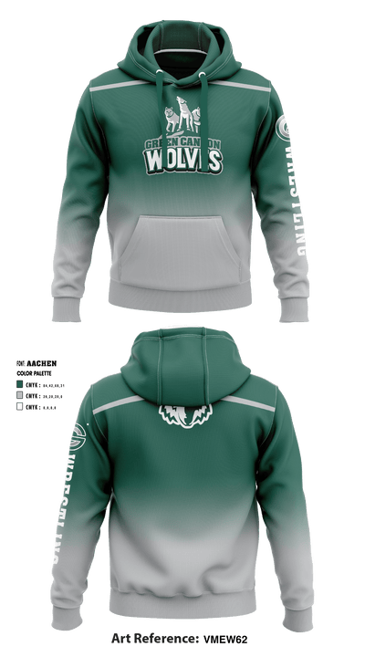 Green Canyon High School Wrestling 54384005 Hoodie - 1