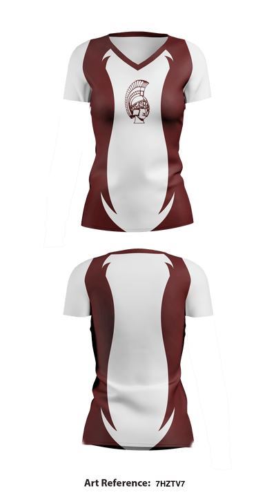 Boardman High School Cheer 61432760 Women's Short Sleeve V-neck Shirt - 1