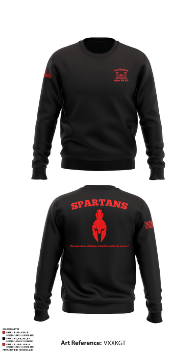 1st Platoon, 441st EN 71926407 Crew Neck Sweatshirt - 2