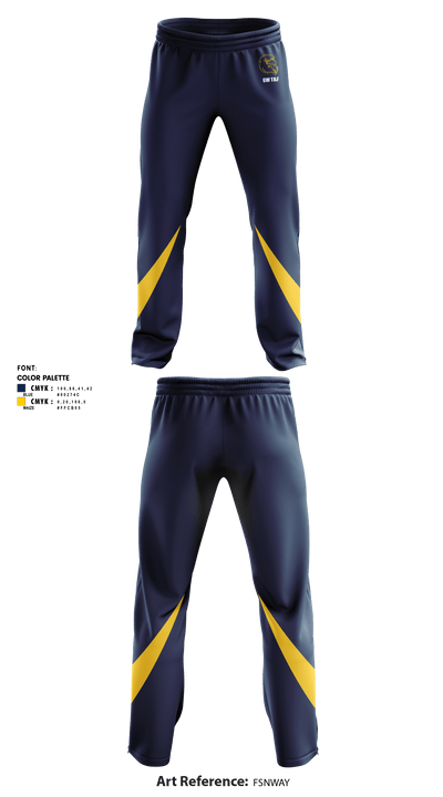 George Washington track and field 9961451 Sweatpants with zipper bottoms - 8