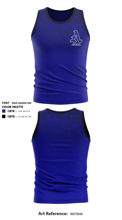Auburn High School Cross Country 52612007 Tank Top - 1