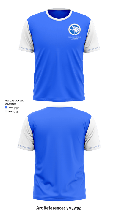 Pleasant Grove High School Lacrosse 63256449 Short Sleeve Performance Shirt - 2