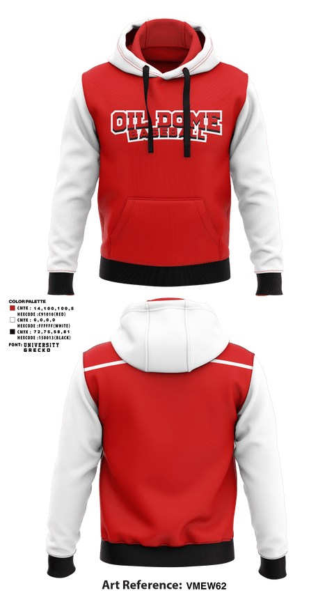 Hoodie, Oil Dome Baseball League, Baseball, Teamtime, Team time, sublimation, custom sports apparel, team uniforms, spirit wear, spiritwear, sports uniforms, custom shirts, team store, custom team store, fundraiser sports, apparel fundraiser