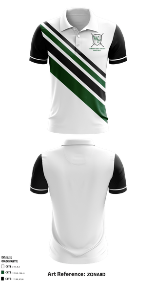 Short Sleeve Performance Polo, Windsor Forest High School Basketball, Men's Basketball, Teamtime, Team time, sublimation, custom sports apparel, team uniforms, spirit wear, spiritwear, sports uniforms, custom shirts, team store, custom team store, fundraiser sports, apparel fundraiser