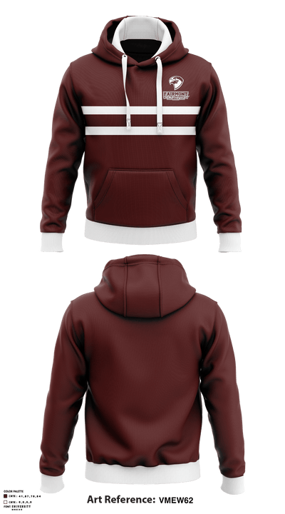 Fairmont State University Golf 97095145 Hoodie - 1