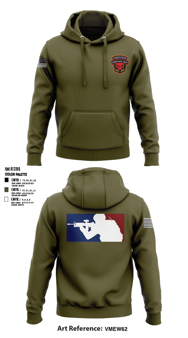 Hoodie, Cyndicate Operational Group, E-Sports, Teamtime, Team time, sublimation, custom sports apparel, team uniforms, spirit wear, spiritwear, sports uniforms, custom shirts, team store, custom team store, fundraiser sports, apparel fundraiser