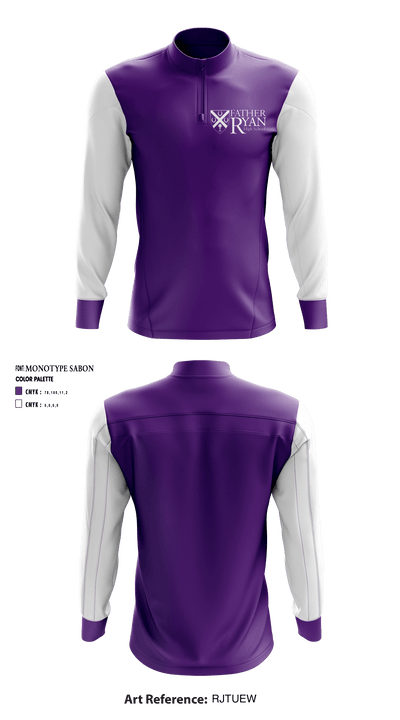 Father Ryan High School Swimming 39423229 Quarter Zip Jacket - 1