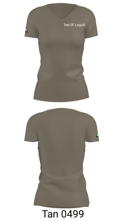 Test SF Logo 16004450 Women's Short Sleeve V-neck Shirt - 4