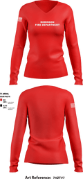 Robinson Fire Department 28685597 Women's Long Sleeve V-neck Shirt - 1