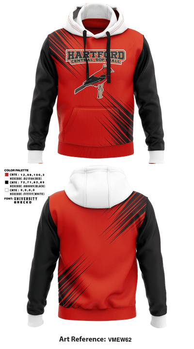 Hartford Central High School Softball 18545716 Hoodie - 1