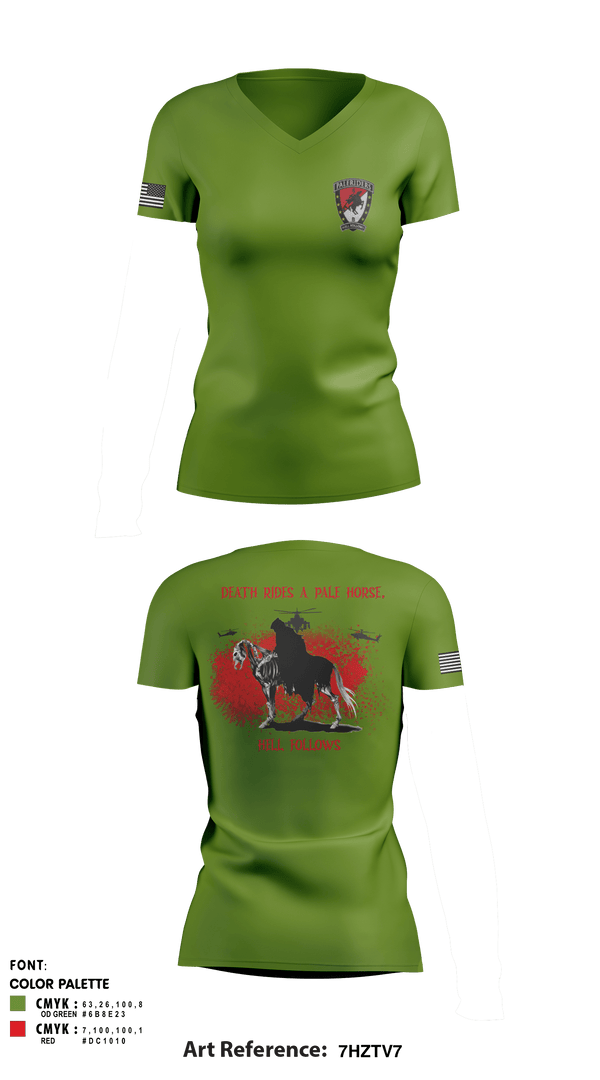 Women's Short Sleeve Vneck Shirt, , Army, Teamtime, Team time, sublimation, custom sports apparel, team uniforms, spirit wear, spiritwear, sports uniforms, custom shirts, team store, custom team store, fundraiser sports, apparel fundraiser