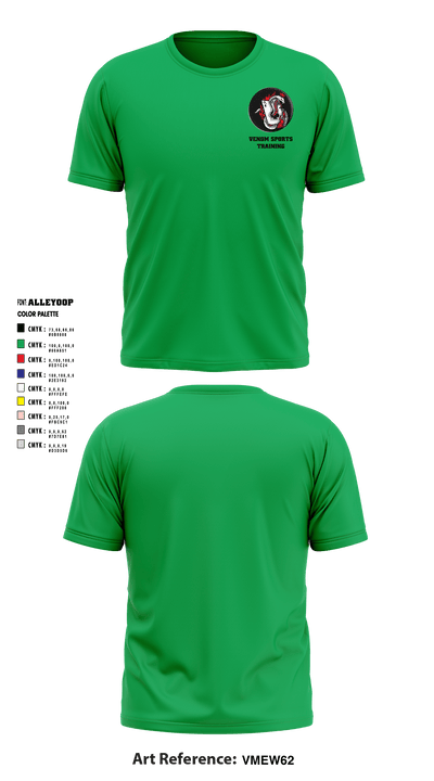 Venom Sports Training 59845358 Short Sleeve Performance Shirt - 2 (1)
