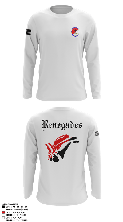 Alpha Troop 2-6 Cav Renegades 60114489 Long Sleeve Performance Shirt - 3