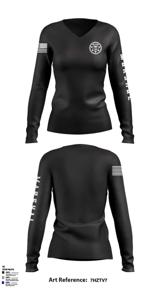 Women's Long Sleeve Vneck Shirt, , Police, Teamtime, Team time, sublimation, custom sports apparel, team uniforms, spirit wear, spiritwear, sports uniforms, custom shirts, team store, custom team store, fundraiser sports, apparel fundraiser