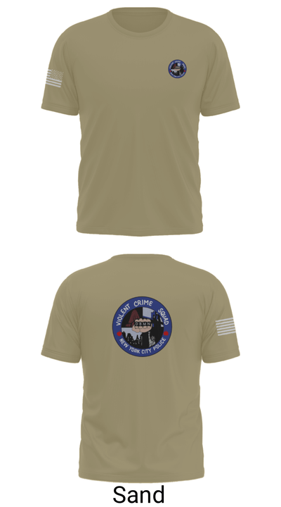 Violent crime squad 63022699 Short Sleeve Performance Shirt - 48