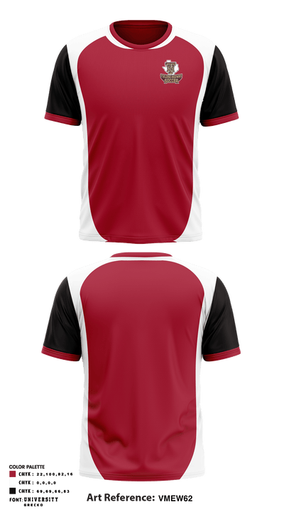 Tuloso-Midway High School Soccer 27216410 Short Sleeve Performance Shirt - 1