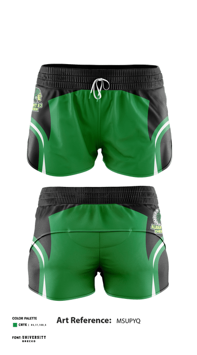 Albany R-3 School Cheer 1481341 Womens Soccer Shorts - 2