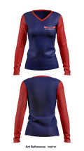 Top Gun Softball 39794283 Women's Long Sleeve V-neck Shirt - 1