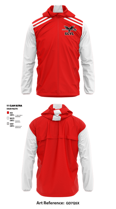 Smyrna/Clayton Youth Lacrosse 17819738 Windbreaker - 1