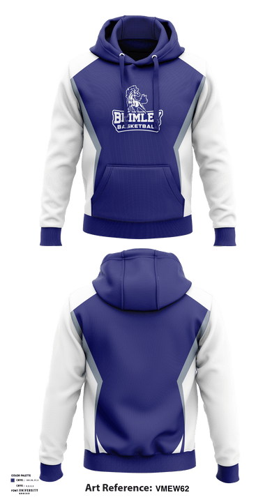 Brimley High School Basketball 92175666 Hoodie - 1
