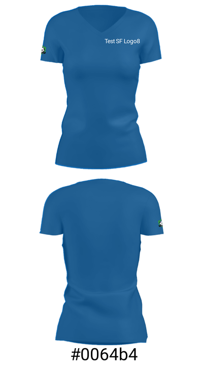 Test SF Logo 16004450 Women's Short Sleeve V-neck Shirt - 3