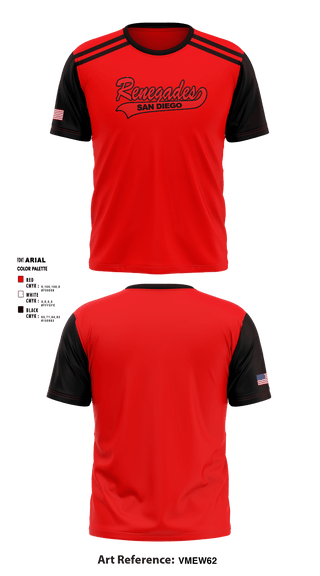 Short Sleeve Performance Shirt, San Diego Renegades, Spirit Store, Teamtime, Team time, sublimation, custom sports apparel, team uniforms, spirit wear, spiritwear, sports uniforms, custom shirts, team store, custom team store, fundraiser sports, apparel fundraiser