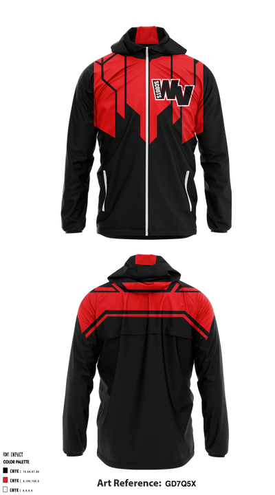 West Valley Scouts 82143538 Windbreaker - 1