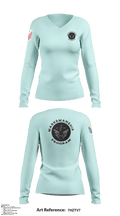 The Marksman Program 63929339 Women's Long Sleeve V-neck Shirt - 3