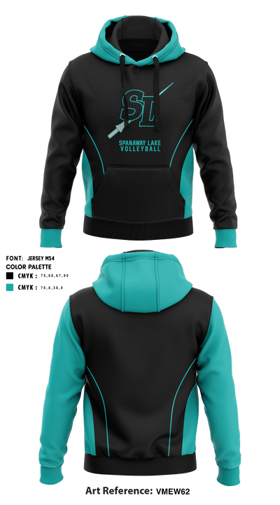 Spanaway Lake High School Volleyball 80362317 Hoodie - 1