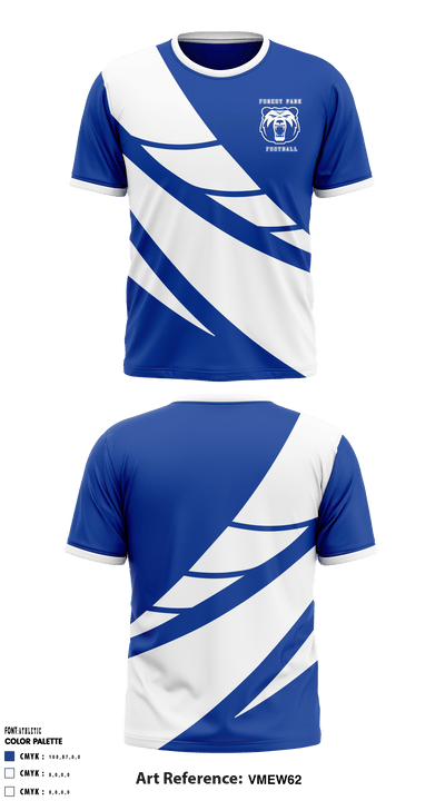 Forest Park High School Football 86634830 Short Sleeve Performance Shirt - 1