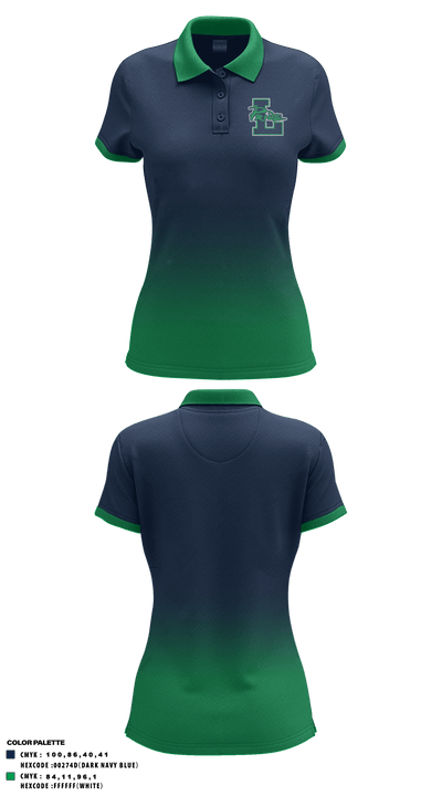 Leesville Road High School Tennis 89000735 Women's Short Sleeve Performance Polo  - 1