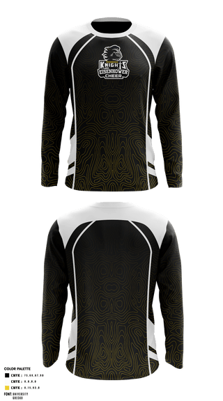 Long Sleeve Performance Shirt, Eisenhower Middle School Cheer, School Spirit Store, Teamtime, Team time, sublimation, custom sports apparel, team uniforms, spirit wear, spiritwear, sports uniforms, custom shirts, team store, custom team store, fundraiser sports, apparel fundraiser