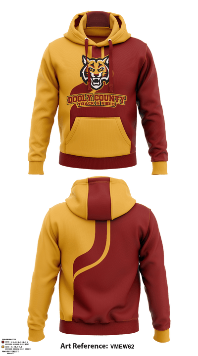 Dooly County High School Track 36521514 Hoodie - 1