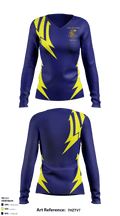Desert Hot Springs High School Basketball 31390749 Women's Long Sleeve V-neck Shirt - 1