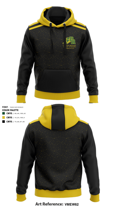Baton Rouge Magnet High School Gymnastics 22417261 Hoodie - 2