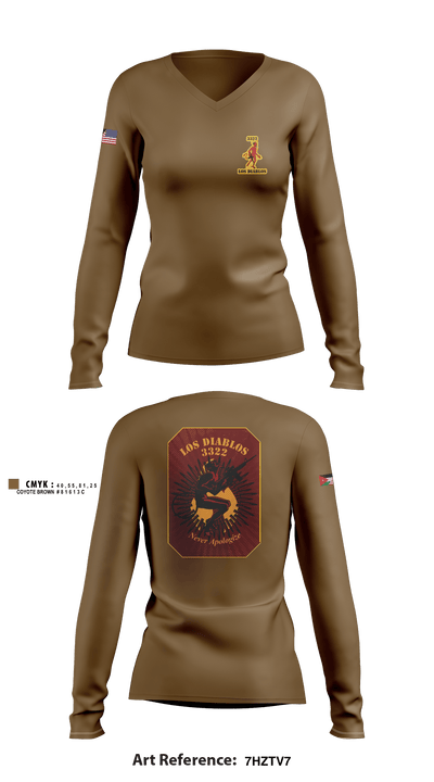 3SQDN, 3SFAB 37693192 Women's Long Sleeve V-neck Shirt - 3