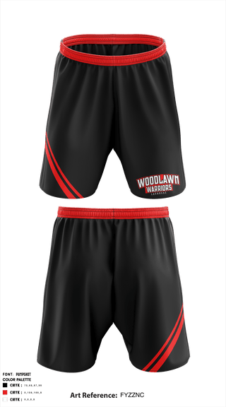 Athletic Shorts With Pockets, Woodlawn Warriors, Men's Lacrosse, Teamtime, Team time, sublimation, custom sports apparel, team uniforms, spirit wear, spiritwear, sports uniforms, custom shirts, team store, custom team store, fundraiser sports, apparel fundraiser