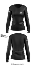 Nightmare 66114811 Women's Long Sleeve V-neck Shirt - 2