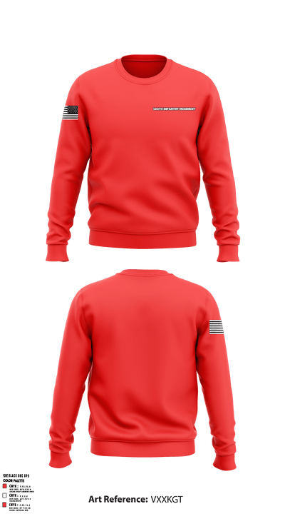 124th Infantry Regiment 39907689 Crew Neck Sweatshirt - 1