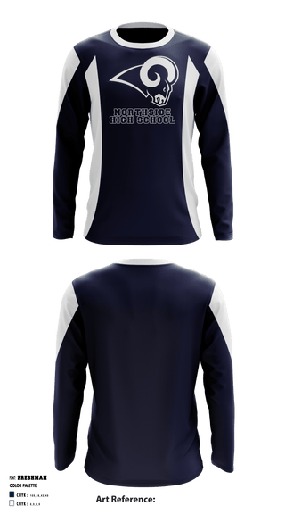 Long Sleeve Performance Shirt, Northside High School Cheer, School Spirit Store, Teamtime, Team time, sublimation, custom sports apparel, team uniforms, spirit wear, spiritwear, sports uniforms, custom shirts, team store, custom team store, fundraiser sports, apparel fundraiser