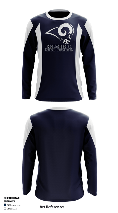 Northside High School Cheer 84097630 Long Sleeve Performance Shirt - 1